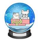 Discover Snow Globe Cat Dog Pet Gift Decor Christmas Winter T-Shirts