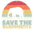 Discover Save The Elephants Print. Retro Style Elephant T-Shirts