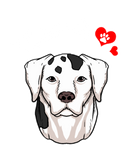 Discover Love Is Dalmatian Dog Owner Paw Heart Gift T-Shirts