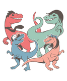 Discover Dinosaurs Family Funny Funny Tyrannosaurus T-Shirts