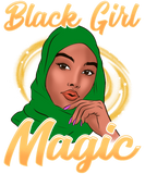 Discover Muslim Black Girl Magic Hijab Shalya Islam Melanin T-Shirts