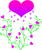 Discover Heart raining pink on heart plants T-Shirts