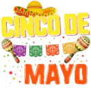 Discover Happy Cinco De Mayo Mexican Hat Party Vintage Men T-Shirts