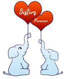Discover Family Siblings Sister Elephants Heart I Gift Idea T-Shirts