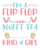 Discover I'm Flip Flop Wearing and Sweet Tea Drinking Girl T-Shirts