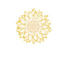 Discover Sunflower Mandala Pattern - Yellow Etching Nature T-Shirts