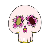 Discover Flower eyes skull - T Shirt Womens Girls