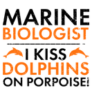 Discover Marine Biologist Kiss Dolphins on Porpoise MArine T-Shirts