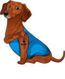 Discover Funny dachshund Dog I Love Mom Tattoo dachshund T-Shirts