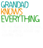 Discover GRANDAD KNOWS EVERYTHING - GIFT FOR GRANDAD - FUNN