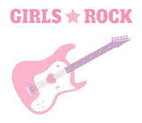 Discover Pink Guitar Girls Rock T-Shirts