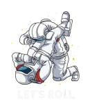 Discover Let's Roll Brazilian Jiu Jitsu Astronaut Funny BJJ T-Shirts