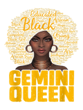 Discover Gemini Queen Black Woman Afro Natural Hair African T-Shirts