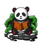 Discover Reading Cute Panda Bear Book Reading Animal Boys G T-Shirts