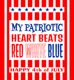 Discover My Patriotic Red White Blue Happy 4th of July T-Shirts