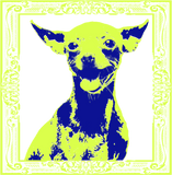 Discover Pop Art Blue Yellow Puppy T-Shirts