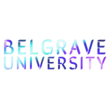 Discover Belgrave University in Blue Letters T-Shirts