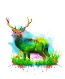 Discover Deer motif watercolor elk hunter hunting gift T-Shirts