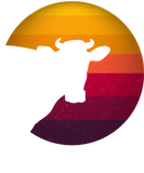 Discover Retro Sunset Vintage Cow T-Shirts