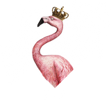 Discover Royalty Flamingo with Crown Vintage Look T-Shirts