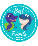Discover Dinosaur Shark Best Friends T-Shirts