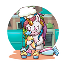 Discover Cute Unicorn Cupcakes Baking Pastry Bakery Art T-Shirts