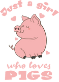 Discover Just Girl Who Loves Pigs