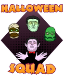 Discover Halloween Squad Team Zombie Witch Pumpkin Monster T-Shirts