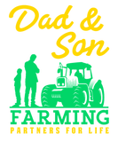 Discover Dad Son Farming Farmers Farm Farmer Tractor T-Shirts