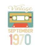 Discover Vintage 80s September 1970 50th Birthday Gift Idea T-Shirts