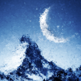 Discover Moon and Matterhorn - Abstract Painting T-Shirts
