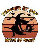 Discover Teacher By Day Witch By Night Funny Halloween T-Shirts