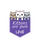 Discover Kittens Are Pure Love Funny Cat Lover Gift Cute Ki T-Shirts