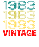 Discover Retro Vintage 1983 37th Birthday Gift For Family T-Shirts