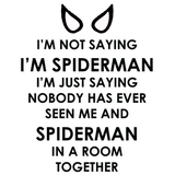 Discover I'm Not Saying I'm Spiderman T-Shirts