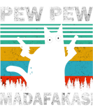 Discover CAT PEW PEW MADAFAKAS VINTAGE T-Shirts