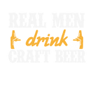 Discover Real Men Drink Craft Beer Home Brew IPA Hoppy Gift T-Shirts