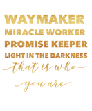 Discover Waymaker Miracle Worker & Christian Clothes T-Shirts