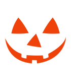Discover Giant Orange Pumpkin Face Jack-O-Lantern Halloween T-Shirts