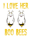 Discover Halloween I Love Her Boo Bees Matching Part 2 T-Shirts