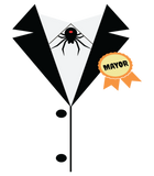 Discover Mayor Tuxedo Costume Spider Web Long Sleeve Shirt