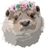 Discover Otter with flower