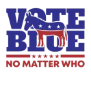 Discover Election Day Vote Blue No Matter Political Gift T-Shirts