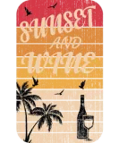 Discover Vintage Sunset And Wine Retro Gift For Wine Lovers T-Shirts