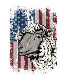 Discover Patriotic America Flag Sheep Farmer Gift Idea T-Shirts