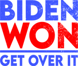 Discover biden won get over it T-Shirts