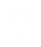 Discover Saturday And Sunday Weekend Crewneck T-Shirts