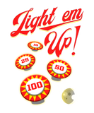 Discover Pinball Machine Funny Retro Arcade Light'em Up T-Shirts