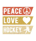 Discover Vintage Peace Love Hockey Sports Lover Player Gift T-Shirts