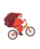 Discover Santa Cruz Santa Claus Riding Bicycle Biker T-Shirts